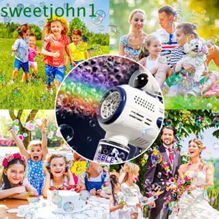 Sweetjohn ของเล่นเป่าฟองไฟฟ้า รูปนักบินอวกาศ|เครื่องเป่าฟองสบู่อัตโนมัติ มีไฟ LED รูปปีกนางฟ้า ของเล่นสําหรับเด็ก