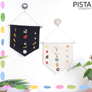 Pista ชั้นวางป้ายธง ผ้าแคนวาส สีดํา สีขาว สําหรับตกแต่งบ้าน