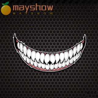 Mayshow สติกเกอร์ ลายฟันชั่วร้าย กันน้ํา สร้างสรรค์ สําหรับติดตกแต่งภายนอกรถยนต์