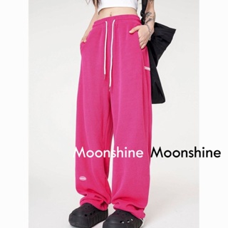 Moon  กางเกงขายาว คาร์โก้ กางเกง เชือกอเมริกันคลาสิค Cargo pants 2023 NEW AG080715 คุณภาพสูง Trendy สวยงาม Korean Style A90M02I 36Z230909