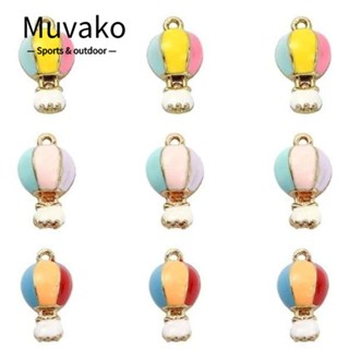 Muvako จี้ลูกโป่ง โลหะผสม หลากสี สําหรับทําเครื่องประดับ DIY 30 ชิ้น