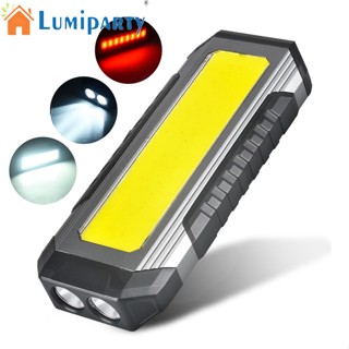 Lumiparty Cob Led โคมไฟทํางาน Type-c ชาร์จ Usb Ipx6 กันน้ํา ซ่อมอัตโนมัติ ไฟฉาย แข็งแรง พร้อมตะขอ