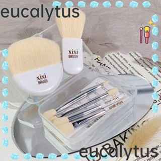 Eucalytus1 ชุดแปรงแต่งหน้า รองพื้น ขนตา แบบพกพา 6 ชิ้น