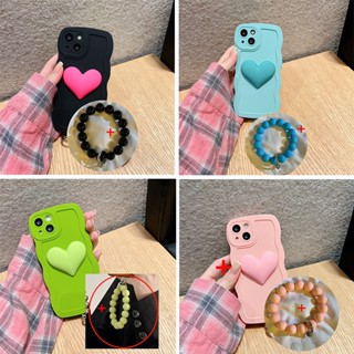 เคสโทรศัพท์มือถือ ลายหัวใจ พร้อมสายคล้องมือ สีพื้น สําหรับ OPPO A93 4G A1 Pro Reno 8T 5G A1 5G 2023 Realme V20 V5 Find X5 GT2 Pro GT 5G