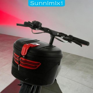 [Sunnimix1] ตะกร้าล็อคจักรยาน พร้อมฝาครอบ สีดํา