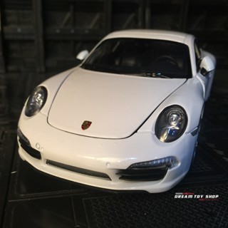 โมเดลรถยนต์โลหะ 1: 24 Porsche 911 ของเล่น ของสะสม สําหรับเด็กผู้ชาย