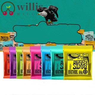 ERNIE BALL Willis สายกีตาร์ไฟฟ้า นิกเกิล บอลเออร์นี่ 6 สาย เสียงใส สัมผัสเหมือนมือ