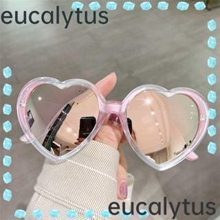 Eucalytus1 แว่นตากันแดด เลนส์โพลาไรซ์ รูปหัวใจ UV400 สีแคนดี้ สําหรับผู้หญิง