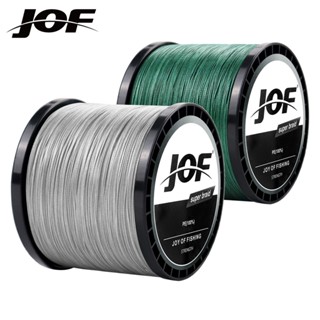 Jof ใหม่ สายเบ็ดตกปลา PE แบบถัก 10~82LB 1000 ม. 500 ม. 300 ม. 4 เส้น