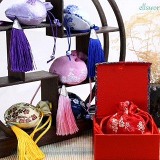 Ellsworth จี้ซองจดหมาย ลายดอกไม้ สไตล์จีน สําหรับแขวนตกแต่งห้องนอน รถยนต์