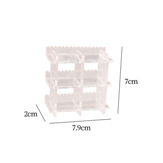 [mibum01eb] ชั้นวางของอะคริลิค สเกล 1:12 สําหรับตกแต่งบ้านตุ๊กตา