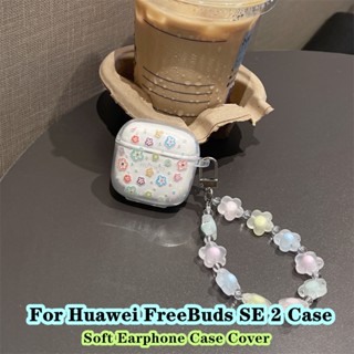 【Trend Front】เคสหูฟัง แบบนิ่ม แบบใส ลายการ์ตูน พร้อมสายคล้อง สําหรับ Huawei FreeBuds SE 2 Huawei FreeBuds SE 2