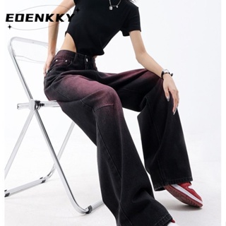 EOENKKY กางเกงขายาว กางเกงยีสน์ผู้หญิง ทรงหลวม ๆ ตรง Retro Hip Hop Pants 2023 NEW Style  Trendy ทันสมัย สบาย ทันสมัย A27L0C0 36Z230909