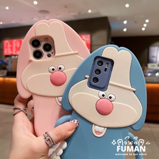 เคสโทรศัพท์มือถือ ซิลิโคนนุ่ม ลายกระต่าย 3D สําหรับ Realme 11 10 Pro Pro+ 9i 8 8S 5G GT 2 Pro Neo 3 5G C31 C20 C20A C22 2021 5 5i 5S 6i 5 Pro C3 C11 2020 C15 C12 C25 C25S แผ่นปิดด้านหลัง