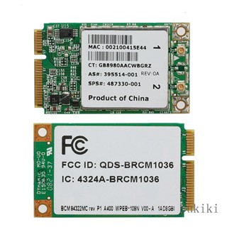 Kiki การ์ดแลนไร้สาย BCM94322MC 300Mbps Mini PCI-E สําหรับ HP 210 G1 820 G1