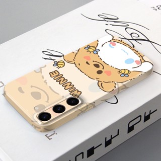 เคสโทรศัพท์มือถือ PC แบบแข็ง ลายหมีสตรอเบอร์รี่ สไตล์เกาหลี สําหรับ Samsung Galaxy S23 Plus Ultra S22 S21 S20 FE Note9 Note 10 Plus Pro