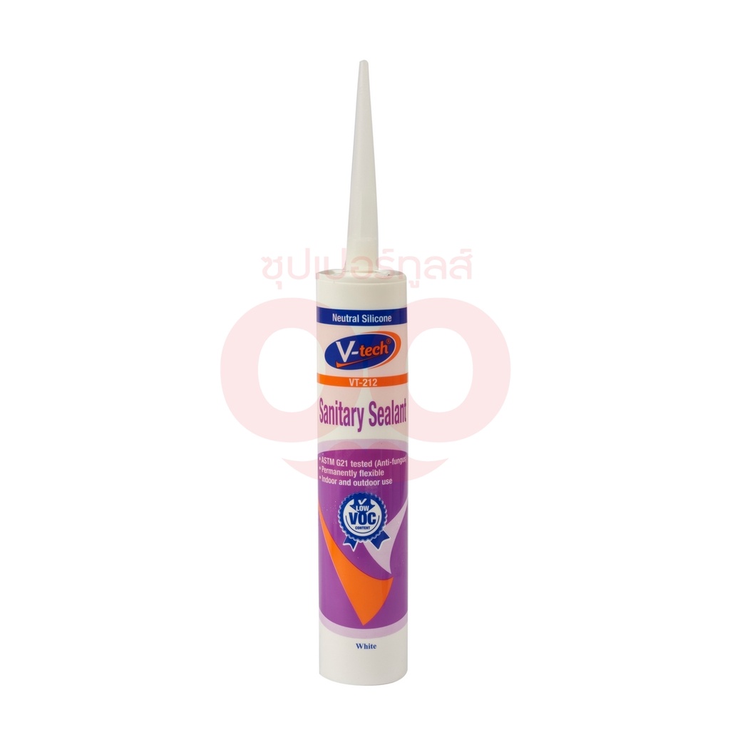 V TECH (วีเทค) VT-212W ซิลิโคนสีขาว(กันเชื้อรา)ไม่มีกรด