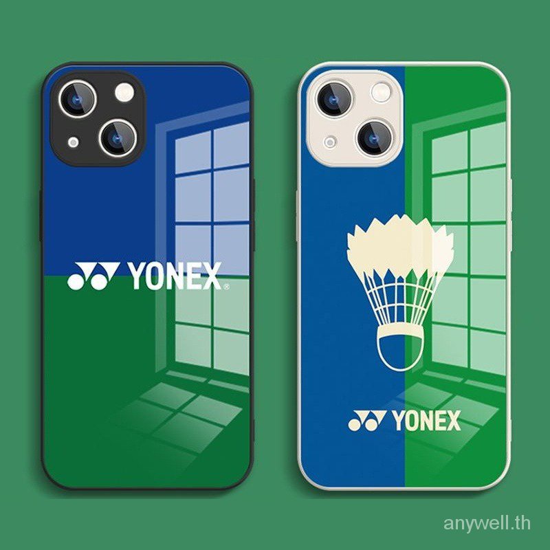 Yonex เคสโทรศัพท์มือถือกระจกนิรภัย คุณภาพสูง สําหรับ iPhone14promax 13pro 12mini 11 pro max X Xs Xr Xsmax 7p 8p