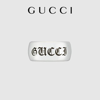 [พร้อมกล่องบรรจุภัณฑ์] พร้อมส่ง แหวนเงิน GUCCI GUCCI Soave Amore