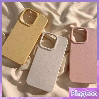 Pingcoo - เข้ากันได้สำหรับ เคส iphone 11 เคสไอโฟน เคสไอโฟน11 คส iPhone เป็นมิตรกับสิ่งแวดล้อมฟางข้าวสาลี TPU นุ่มกันกระแทกป้องกันง่ายสีเหลืองสีขาวสีชมพูเข้ากันได้กับ iPhone 14 Pro สูงสุด 13 Pro สูงสุด 12 Pro Max 11 xr xs 7 8Plus