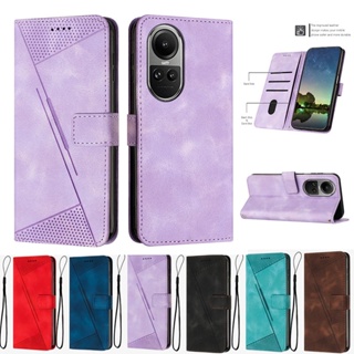 เคสโทรศัพท์มือถือหนัง ฝาพับ พร้อมช่องใส่บัตร สําหรับ Oppo Reno10 5G 10 Pro Plus 5G 10 Pro Plus 10Pro 5G