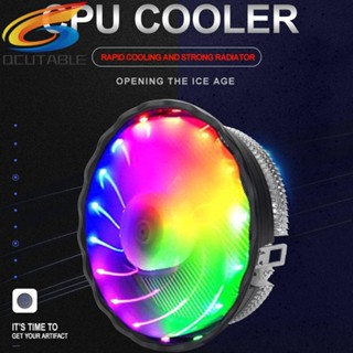 [Qcutable.th] พัดลมระบายความร้อน CPU 1800RPM RGB ไฟ LED สําหรับแล็ปท็อป