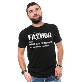 เสื้อยืด พิมพ์ลาย Fathor Definition Father Dad T Thor สําหรับผู้ชาย