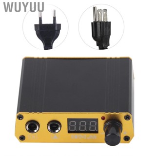 Wuyuu Professional Mini Tattoo Machine Power Supply LCD Display Black 100‑230V