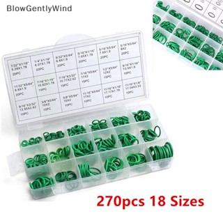 Blowgentlywind ชุดแหวนยางซีลโอริง สําหรับซ่อมแซมเครื่องปรับอากาศในรถยนต์ 270 ชิ้น
 Bgw