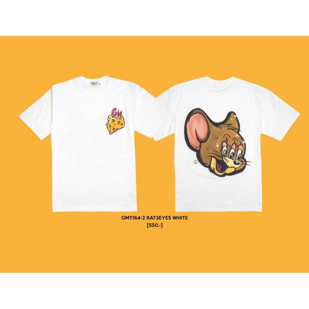 แฟชั่น GMT164-2_01 RAT3EYES WHITE เสื้อยืดสีขาว
