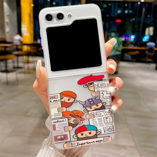 ใหม่ เคสโทรศัพท์มือถือแบบแข็ง ฝาพับ พร้อมช่องใส่บัตร สําหรับ Samsung galaxy z Flip5 flip 5 flip4 flip 4 zflip5 zflip3 galaxy z flip 3