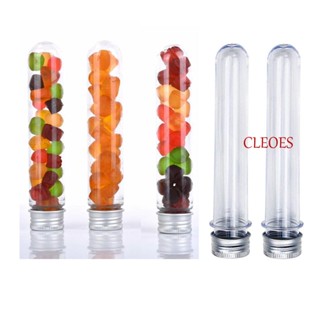 Cleoes หลอดทดลอง แบบพลาสติกใส เติมได้ สําหรับห้องทดลอง 25 ชิ้น