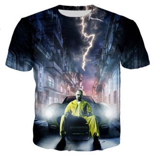 เสื้อยืด พิมพ์ลาย Tv Series Breaking Bad สไตล์ฮาราจูกุ สตรีท 2022