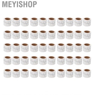 Meyishop 50Pcs Disposable Adhesive Eyebrow Ruler  Kit 4.7 Cm/.9 Inches