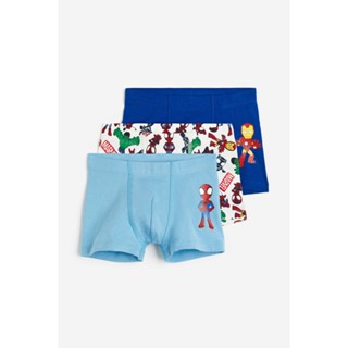 H&amp;M  Boy 3-pack print-motif cotton boxer shorts 1195118_1