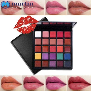 Martin ลิปสติกพาเลท 25 สีนู้ด ความงาม กันน้ํา สีม่วง ติดทนนาน แต่งหน้าริมฝีปาก