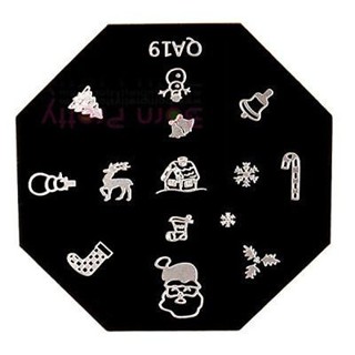 Christmas Santa Snowflake Elk Nail Art Stamp Szablon Image Plate Nail Tool Clearance sale