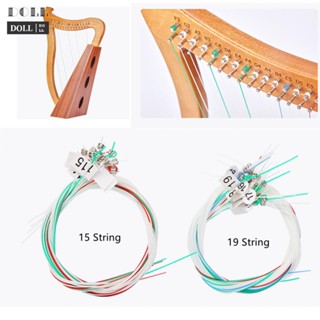 ⭐24H SHIPING ⭐Lyre Strings Shiny Color Smooth Edge 1 Set 15-24 String Brass Replacement