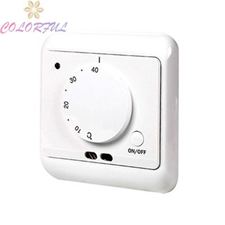 【COLORFUL】Thermostat 16A 86*86*41mm For Floor Heating System For Home Improvement