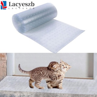 Lacyeszb พรมปูพื้น PVC แบบใส ป้องกันรอยขีดข่วน ทนต่อการเสียดสี สําหรับแมว