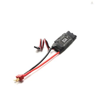 Funygame ปลั๊กควบคุมความเร็วอิเล็กทรอนิกส์ 30A ESC 2-4S พร้อมหัวกล้วย 5V 2A BEC 3.5 มม. สําหรับเครื่องบิน เฮลิคอปเตอร์ เรือ FPV F450