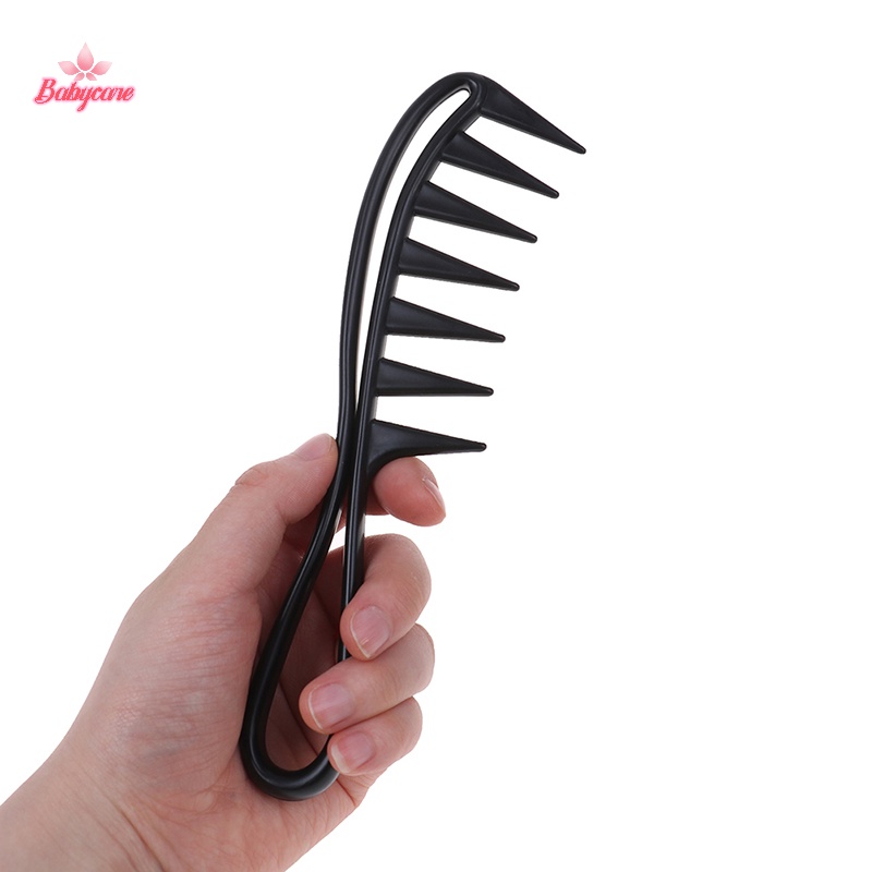 BYCE>จัมโบ้ฟันกว้างสีดําจับจับจับหวีผมผู้ชายตัดแต่งทรงผมฟันหวีใหม่
