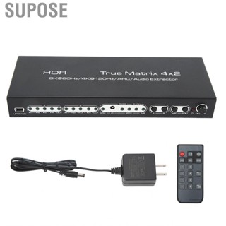 Supose 8K Matrix Switch  2.1 US Plug 100‑240V Stable Performance for Home Audio