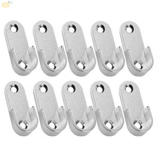 【VARSTR】Closet Brackets Wardrobe Flange Zinc Alloy 10pcs Durable Easy Installation