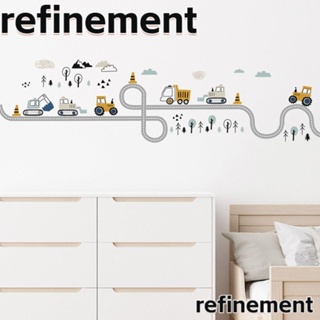 Refinement สติกเกอร์ PVC กันน้ํา ลอกออกได้ หลากสี สําหรับตกแต่งห้องนอนเด็ก เนอสเซอรี่