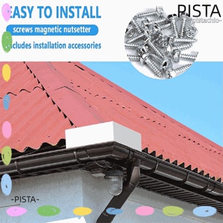 Pista ที่กั้นน้ําฝน สเตนเลส ป้องกันการกัดกร่อน อุปกรณ์เสริม สําหรับติดหลังคาบ้าน 4 ชิ้น