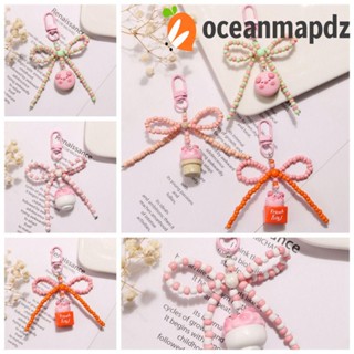 Oceanmapdz พวงกุญแจ จี้รูปการ์ตูนหมู 3D ไอศกรีม น่ารัก ดิสก์ U สําหรับตกแต่ง