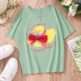 【พร้อมส่ง】เสื้อยืดลําลอง แขนสั้น พิมพ์ลายกราฟฟิค Capybara น่ารัก สไตล์วินเทจ สําหรับสตรี 2023