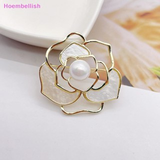 Hoe&gt; Camellia เข็มกลัดมุก รูปดอกคามิเลีย แฟชั่นสําหรับผู้หญิง