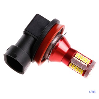 Super หลอดไฟตัดหมอก 12V H8 3014 57 LED สีขาว สําหรับรถยนต์